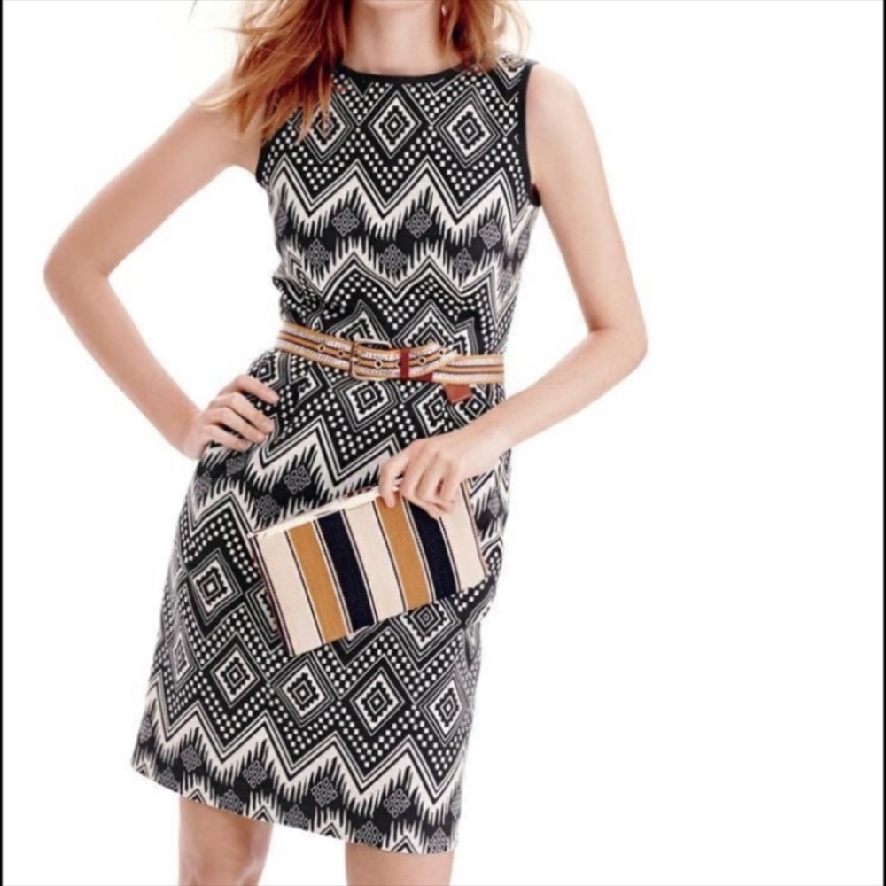 J. Crew Diamond Ikat Dress
